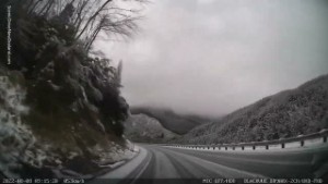 Snow in the Hundalee Hills South of Kaikoura New Zealand 8th August 2022