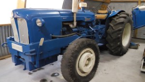 Vintage Fordson Major Tractor with Backhoe