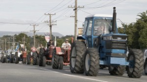 Tractors at the 2025 Edendale Crank Up Street Parade