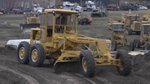 1968 Caterpillar CAT 12E Grader in Action