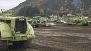 Screaming Detroit Powered Euclid and Terex Earthmovers in Action