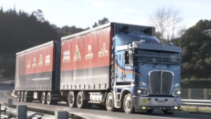 Truck Spotting at Blanket Bay in Dunedin