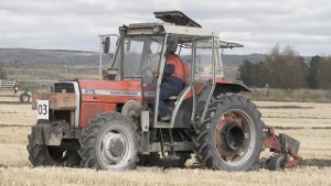Massey Ferguson 375 Tractor at the 2025 NZ Ploughing Championships